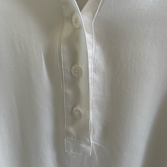 White Women's Silk Cabi Blouse - Picture 3 of 7